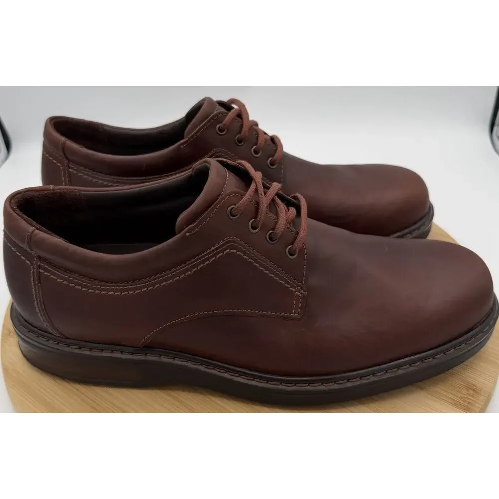 SAS Aden Brown Leather Oxford Comfort Casual Dress Shoe Men’s 9M EUC Retail $275